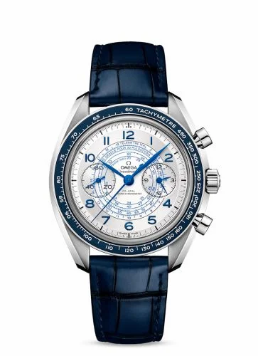 Omega Speedmaster Chronoscope Master Chronometer Stainless Steel / Silver / Alligator 329.33.43.51.02.001 (32933435102001)